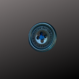 Blue Horn Buttons by the Boston Button Factory