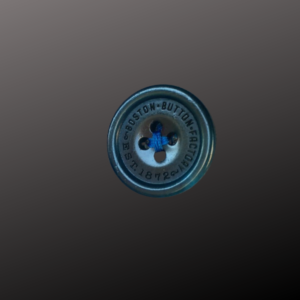 Blue Horn Buttons by the Boston Button Factory