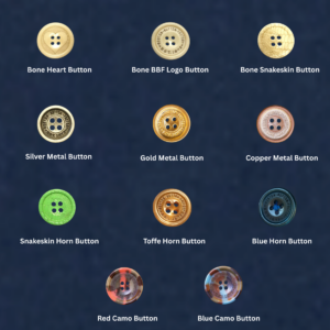 All Boston Button Factory Buttons - Metal, Horn, Urea, Bone buttons