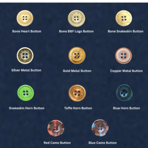 All Boston Button Factory Buttons - Metal, Horn, Urea, Bone buttons