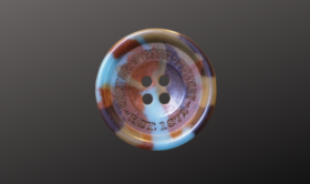 Blue Camouflage Buttons by the Boston Button Factory