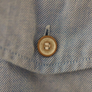 Copper Button on Shirt