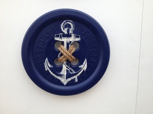 Blue Anchor Button – Perfect art for the home or office