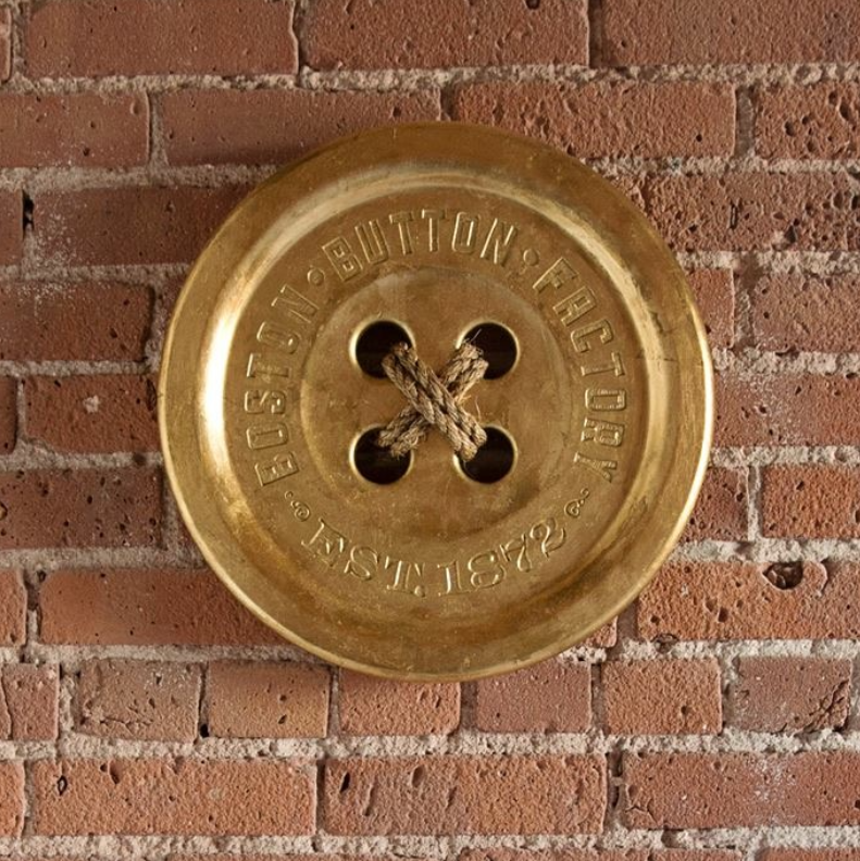 Gold Leafed Button – Perfect art for the home or office Gold Leafed Button – Perfect art for the home or office