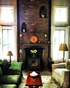 Wall Art Buttons in Marthas Vineyard Home