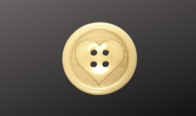 Boston Button Factory "Have a Heart" Bone Buttons