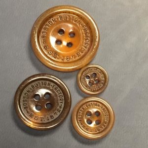 Horn Buttons in Toffee