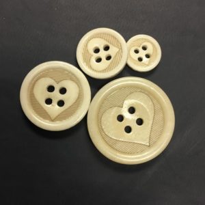"Have a Heart" Bone Buttons