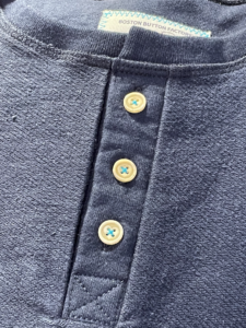 Boston Button Factory Men's Henley - Made in the USA