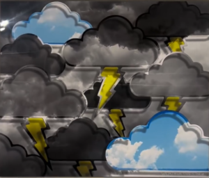 Boston Button Factory resident artist Ari Hauben debuted his newest collection, “Weather the Storm”