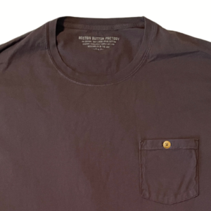 Boston Button Factory Pocket T-Shirt with Gold Button