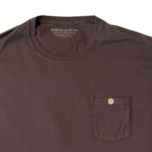 Boston Button Factory Pocket T-Shirt with Bone Button